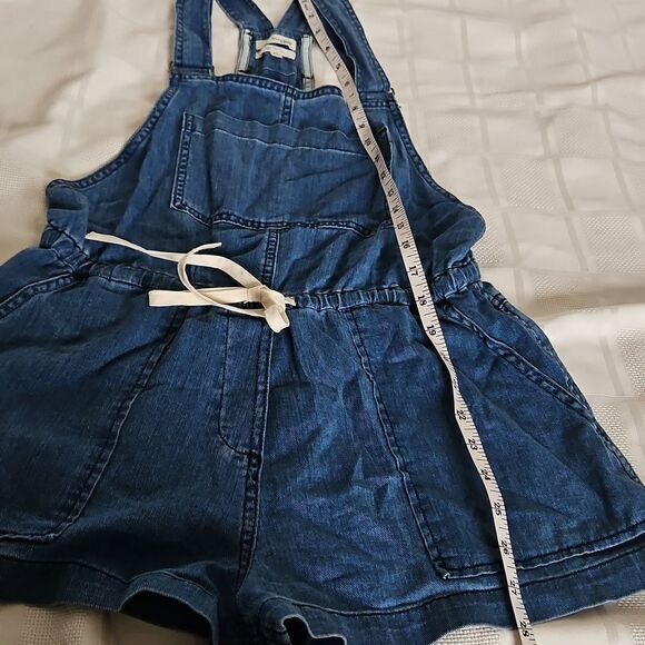 Blue Denim Overalls with Drawstring - Picture 6 of 16